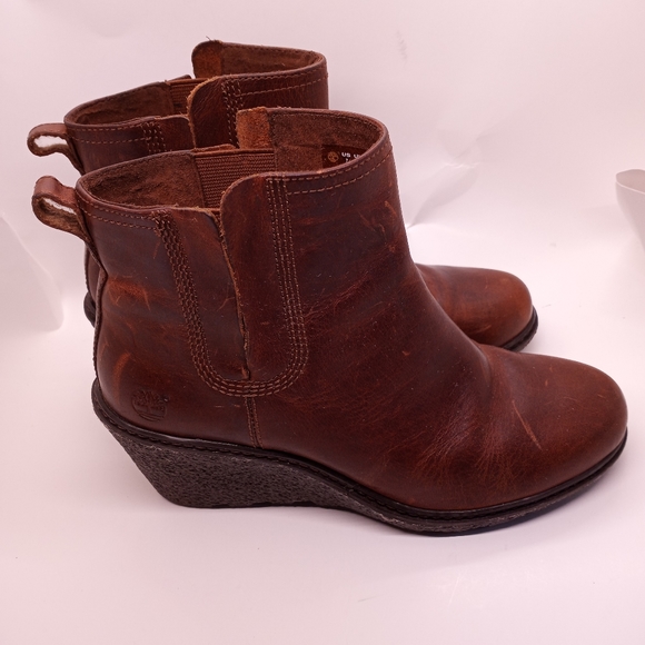 Timberland Leather Amston Chelsea Ankle Wedge - Picture 7 of 7